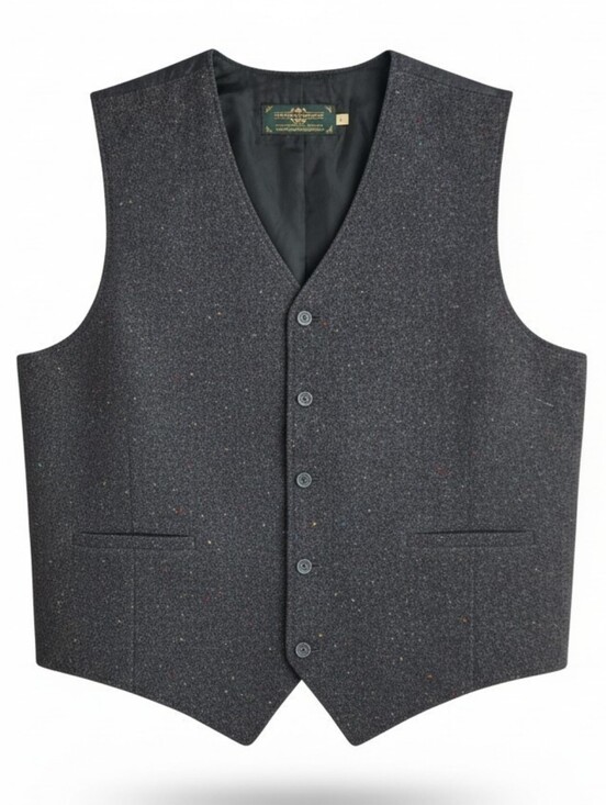 Eddy Doherty Other - Eddie Doherty Handwoven Donegal Tweed Men's Vest Size Large
